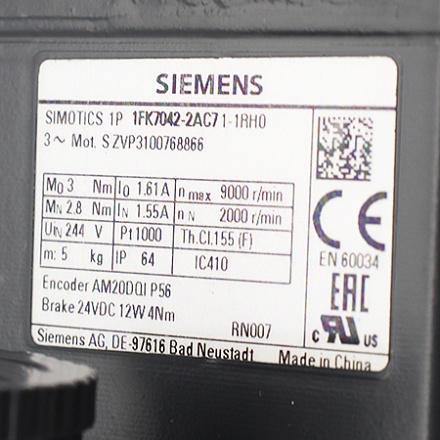 1FK7042-2AC71-1RH0 Двигатель синхронный Siemens