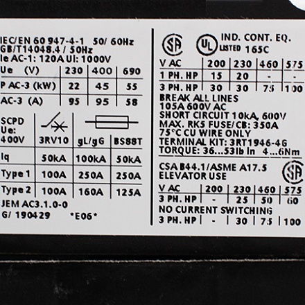 3RT1046-1AF04 Контактор Siemens