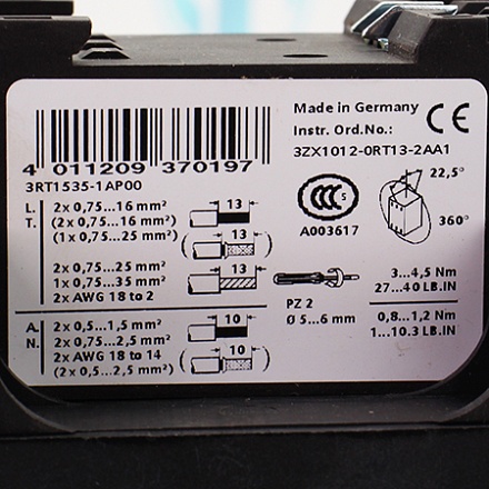 3RT1535-1AP00 Контактор Siemens