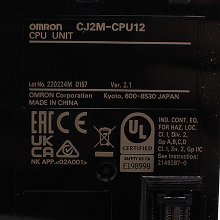 CJ2M-CPU12 Контроллер программируемый логический Omron