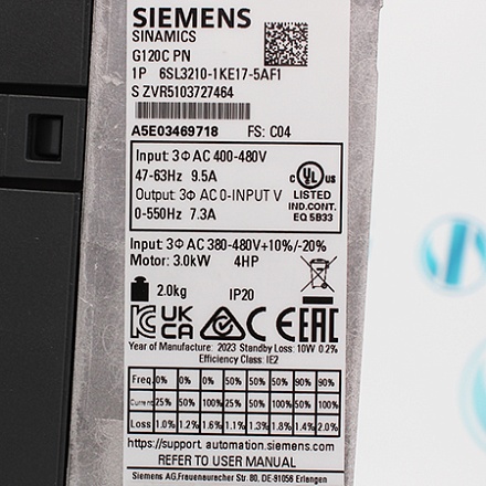 6SL3210-1KE17-5AF1 Преобразователь Siemens