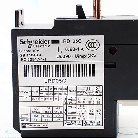 LRD05 C Реле перегрузки Schneider Electric