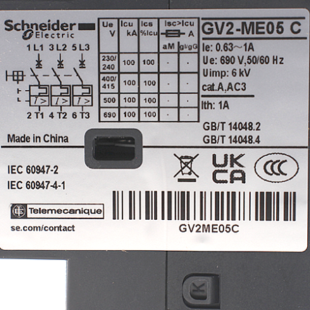 GV2ME05 C Выключатель автоматический Schneider Electric