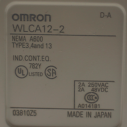 WLCA12-2 Выключатель концевой Omron