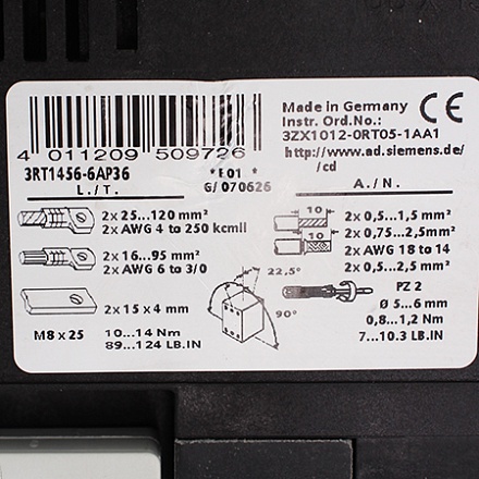 3RT1456-6AP36 Контактор Siemens (б/у)