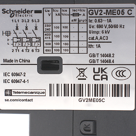 GV2ME05 Выключатель автоматический Schneider Electric