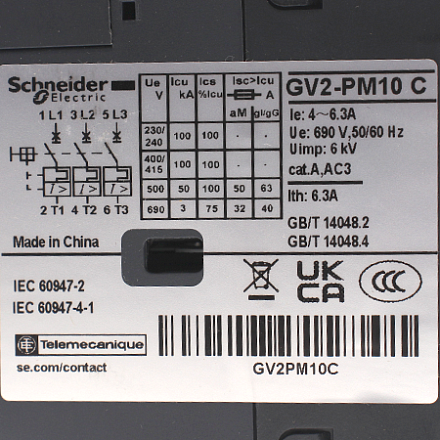 GV2PM10 Выключатель автоматический Schneider Electric