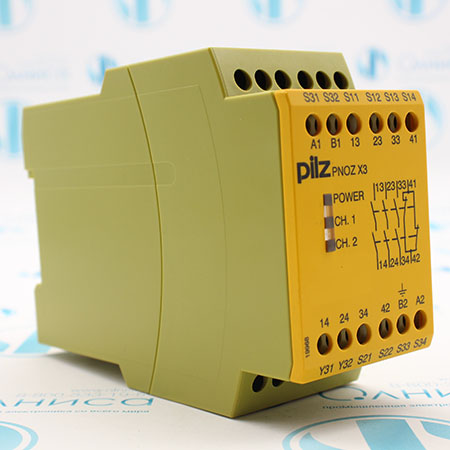 PNOZX3 110VAC 24VDC 3N/O 1N/C 1SO 774314 Реле безопасности Pilz