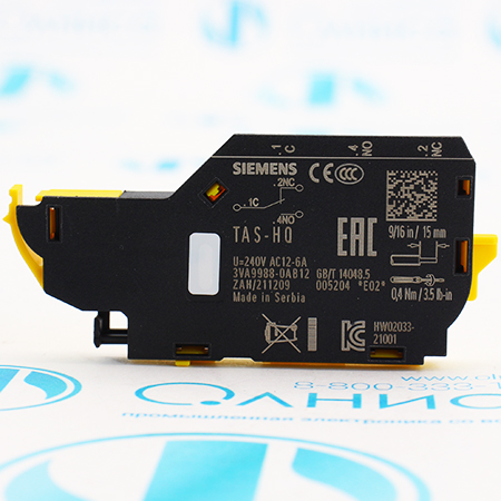3VA9988-0AB12 Контакт дополнительный Siemens