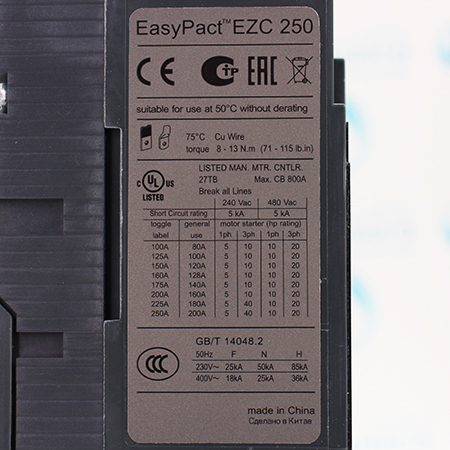 EZC250F3200 Выключатель автоматический трехполюсный Schneider Electric