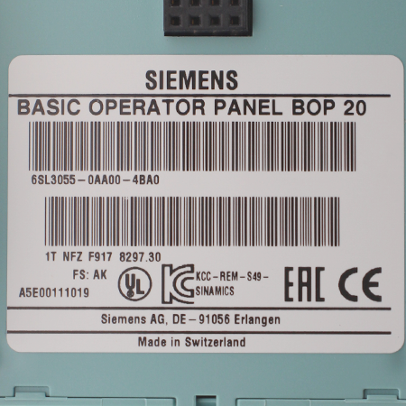 6SL3055-0AA00-4BA0 Панель оператора Siemens