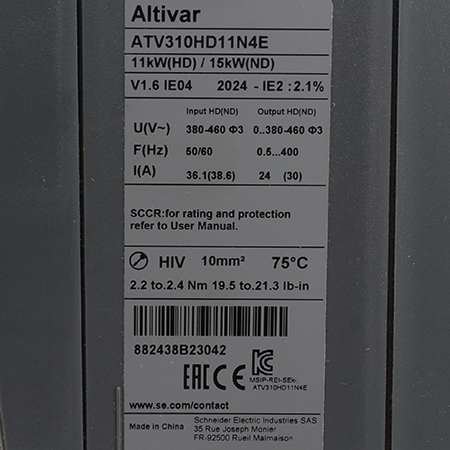 ATV310HD11N4E Преобразователь частоты Schneider Electric