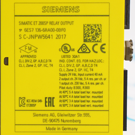 6ES7136-6RA00-0BF0 Модуль электронный Siemens