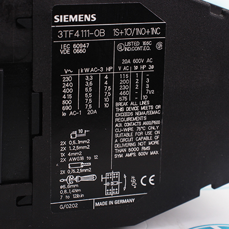 3TF4111-0BB4 Контактор Siemens