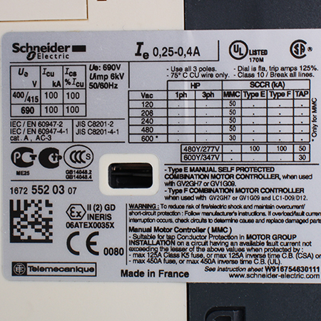 GV2P03 Выключатель автоматический Schneider Electric