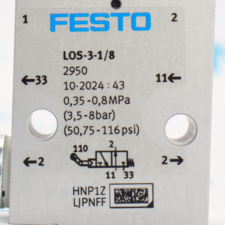LOS-3-1/8 Распределитель с механическим управлением Festo