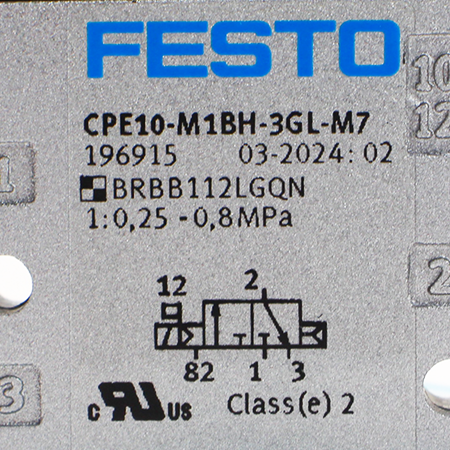 CPE10-M1BH-3GL-M7 Распределитель с электромагнитным управлением Festo