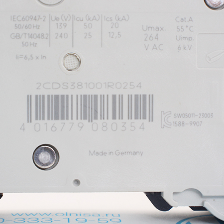 2CDS381001R0254 Выключатель автоматический ABB