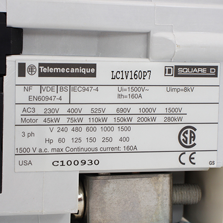 LC1V160P7 Контактор вакуумный Schneider Electric/Telemecanique