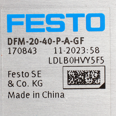 DFM-20-40-P-A-GF Пневмоцилиндр с направляющей Festo