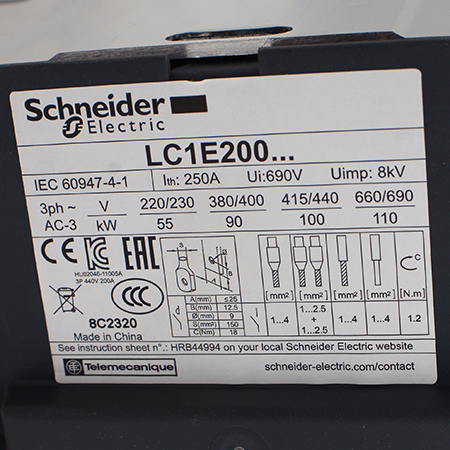 LC1E200M5 Контактор Schneider Electric