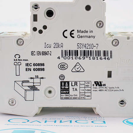 5SY4210-7 Выключатель автоматический Siemens