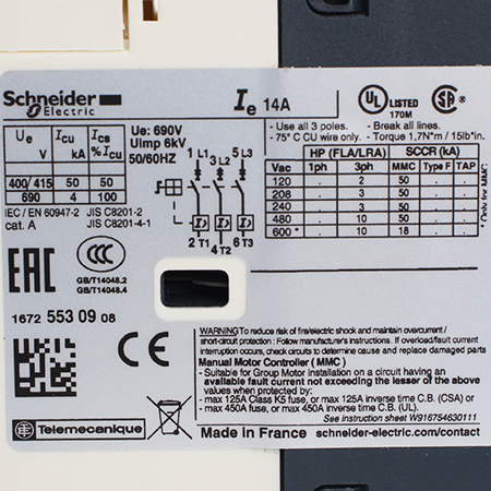 GV2L16 Выключатель автоматический Schneider Electric