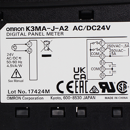 K3MA-J-A2 24AC/DC Измеритель процессов Omron