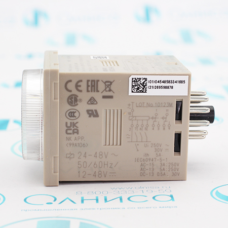 H3CR-A AC24-48/DC12-48 Таймер аналоговый сдвоенный Omron