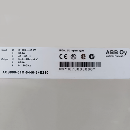 ACS800-04M-0440-3+E210 Модуль силовой ABB (б/у)