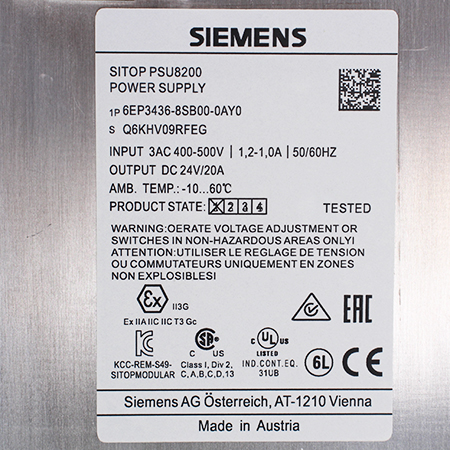 6EP3436-8SB00-0AY0 Блок питания Siemens