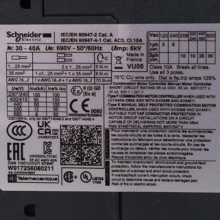 GV3P40 Выключатель автоматический Schneider Electric