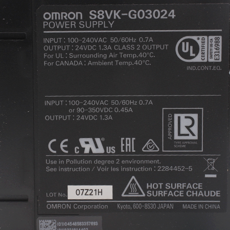 S8VK-G03024 Источник питания Omron