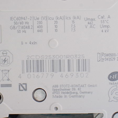 2CDS253001R0325 Выключатель автоматический ABB