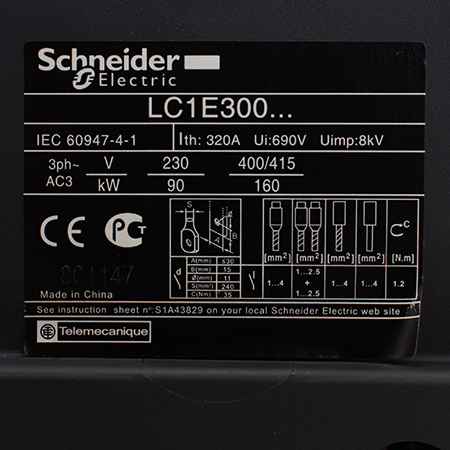 LC1E300M5 Контактор Schneider Electric (с хранения)