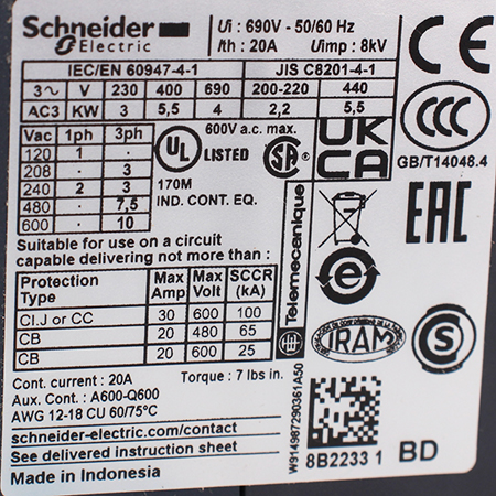 LP1K1201BD Контактор Schneider Electric