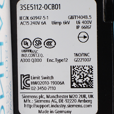 3SE5112-0CB01 Выключатель концевой Siemens