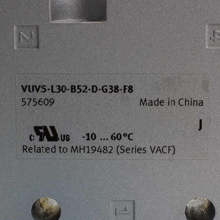 VUVS-L30-B52-D-G38-F8 Распределитель с электромагнитным управлением Festo