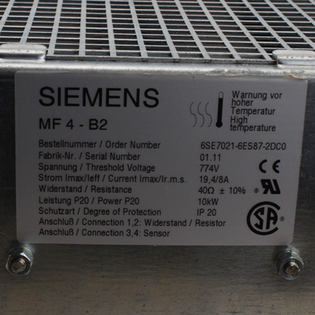 6SE7021-6ES87-2DC0 Резистор тормозной Siemens