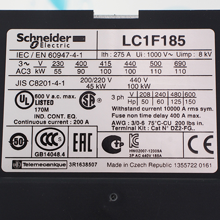 LC1F185Q7 Контактор Schneider Electric