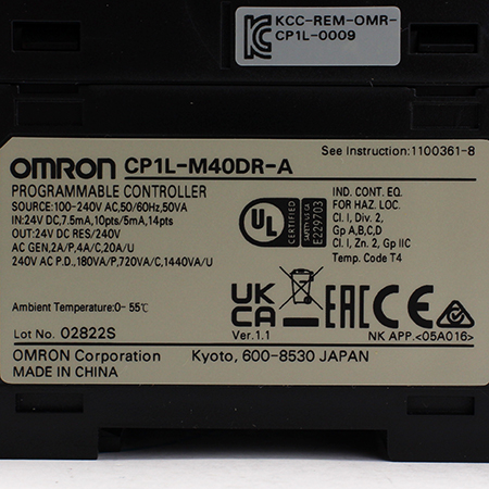 CP1L-M40DR-A Контроллер программируемый логический Omron