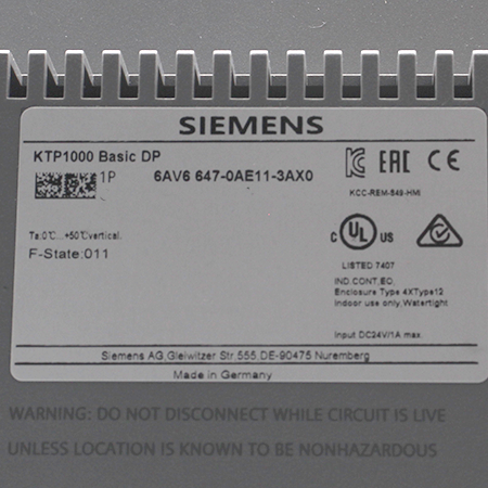 6AV6647-0AE11-3AX0 Панель оператора Siemens