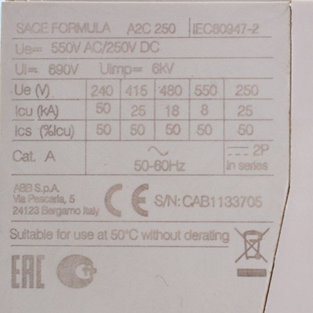 1SDA070334R1 Выключатель автоматический ABB