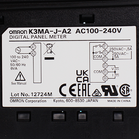 K3MA-J-A2 100-240AC Измеритель процессов Omron