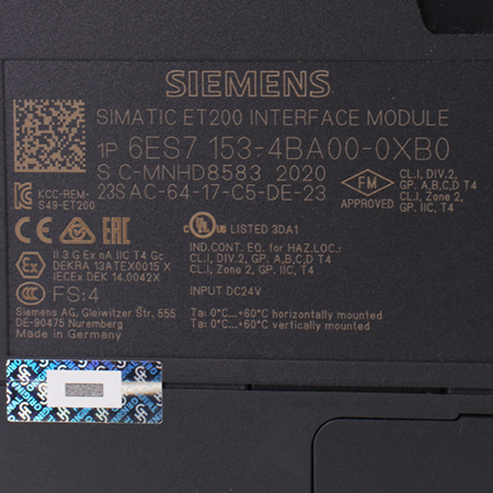 6ES7153-4BA00-0XB0 Модуль интерфейсный Siemens