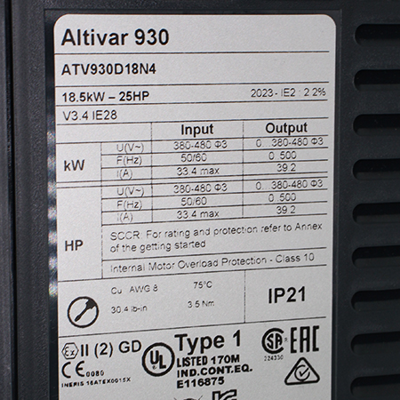 ATV930D18N4 Преобразователь частоты Schneider Electric