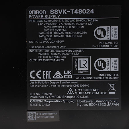 S8VK-T48024 Блок питания Omron