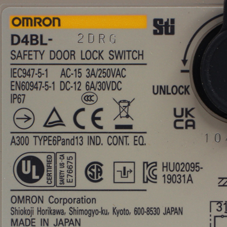 D4BL-2DRG Выключатель безопасности Omron