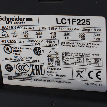 LC1F225M7 Контактор Schneider Electric