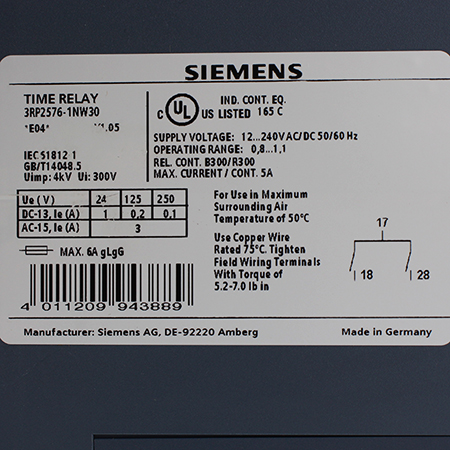 3RP2576-1NW30 Реле времени Siemens